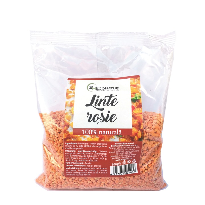 Linte rosie 500g Econatur
