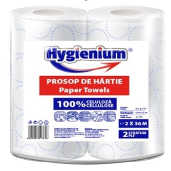 Prosop alb 2 straturi,2x36M, Hygienium Prosop alb 2 straturi,2x36M, Hygienium