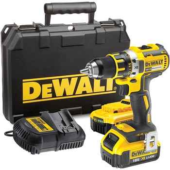 Masina de gaurit/insurubat DeWALT DCD790M2 cu 2 acumulatori 4.0Ah, incarcator 18V si valiza Masina de gaurit/insurubat DeWALT DCD790M2 cu 2 acumulatori 4.0Ah, incarcator 18V si valiza