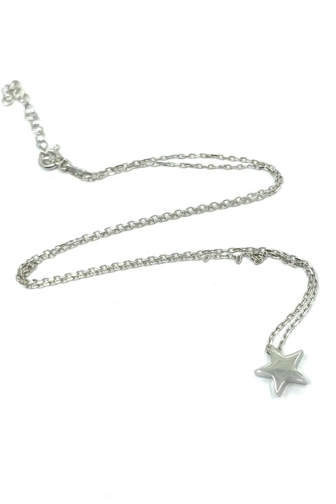 Lant simbol “Stea”, Agavi, argint 925, argintiu, 42 cm