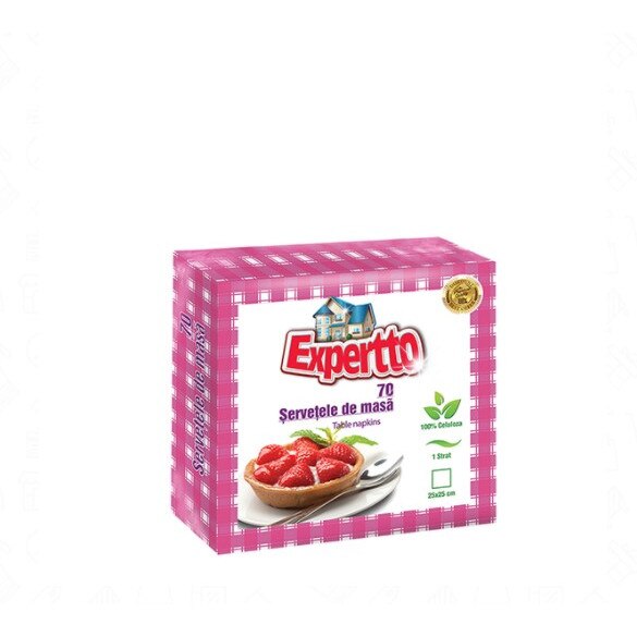 Servetele de masa 25×25 cm Expertto, 70buc/pachet