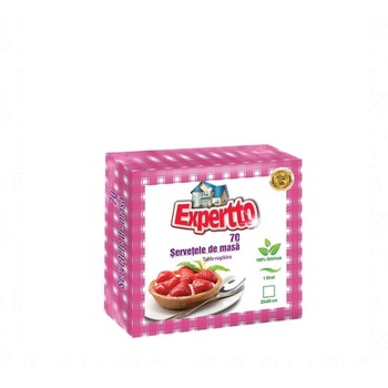 Servetele de masa 25×25 cm Expertto, 70buc/pachet Servetele de masa 25×25 cm Expertto, 70buc/pachet