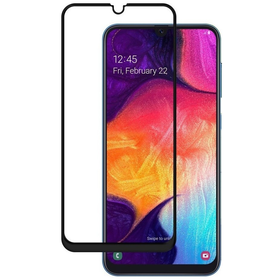 Folie sticla securizata Full Cover Full Glue pentru Samsung Galaxy A20s, Negru