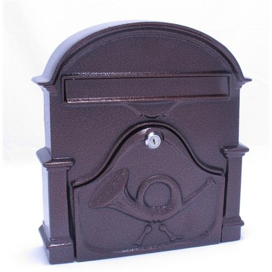 Cutie postala aluminiu Vica maro