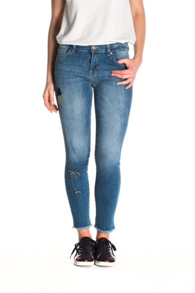 Blugi Desigual 18SWDD02, Albastru, 34