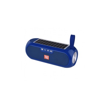 Boxa Portabila Soundvox TG-182, Incarcare Solara, Lanterna, Bluetooth, AUX, FM, Albastra Boxa Portabila Soundvox TG-182, Incarcare Solara, Lanterna, Bluetooth, AUX, FM, Albastra