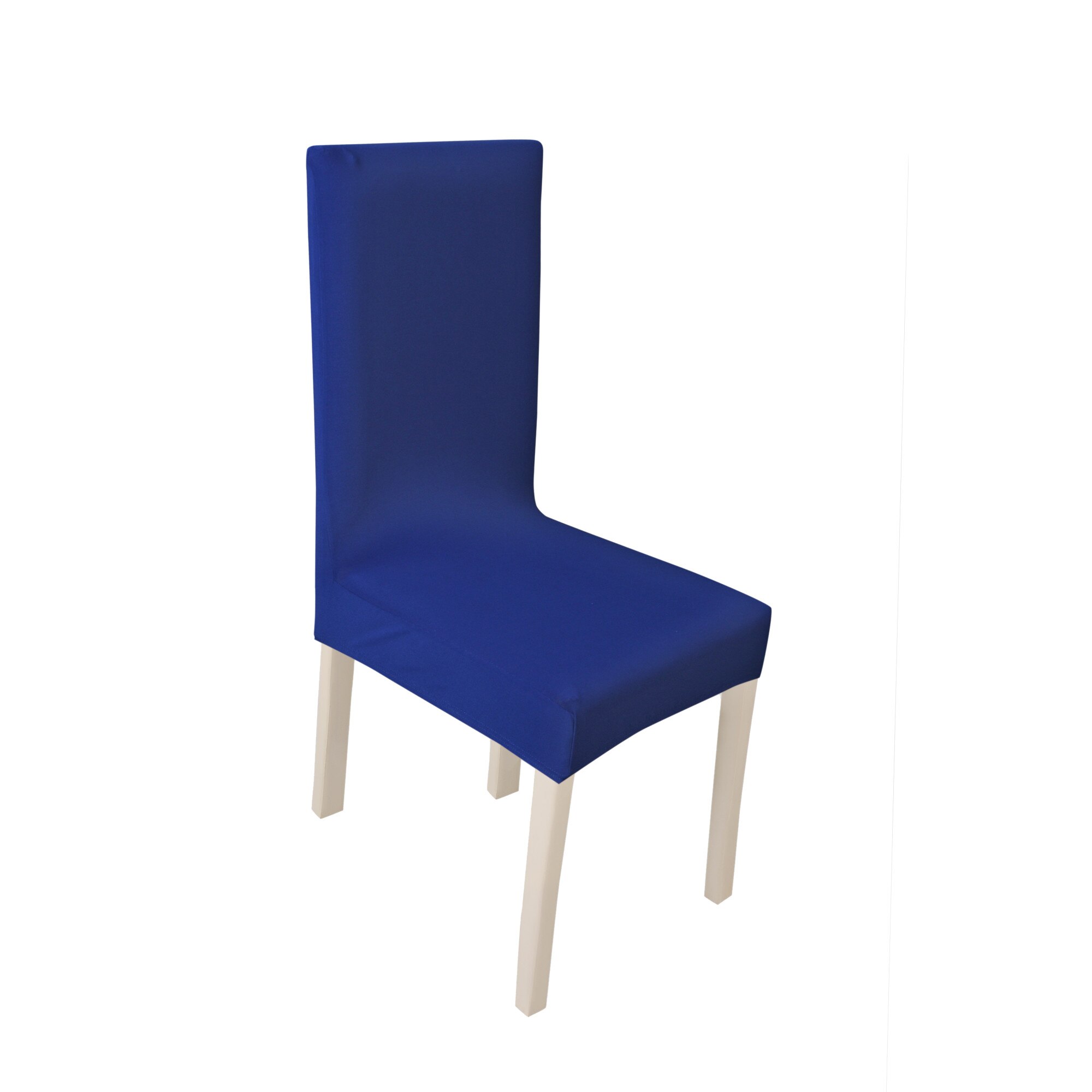 Huse scaun universal bucatarie, sufragerie, living din material Spandex culoarea Albastru