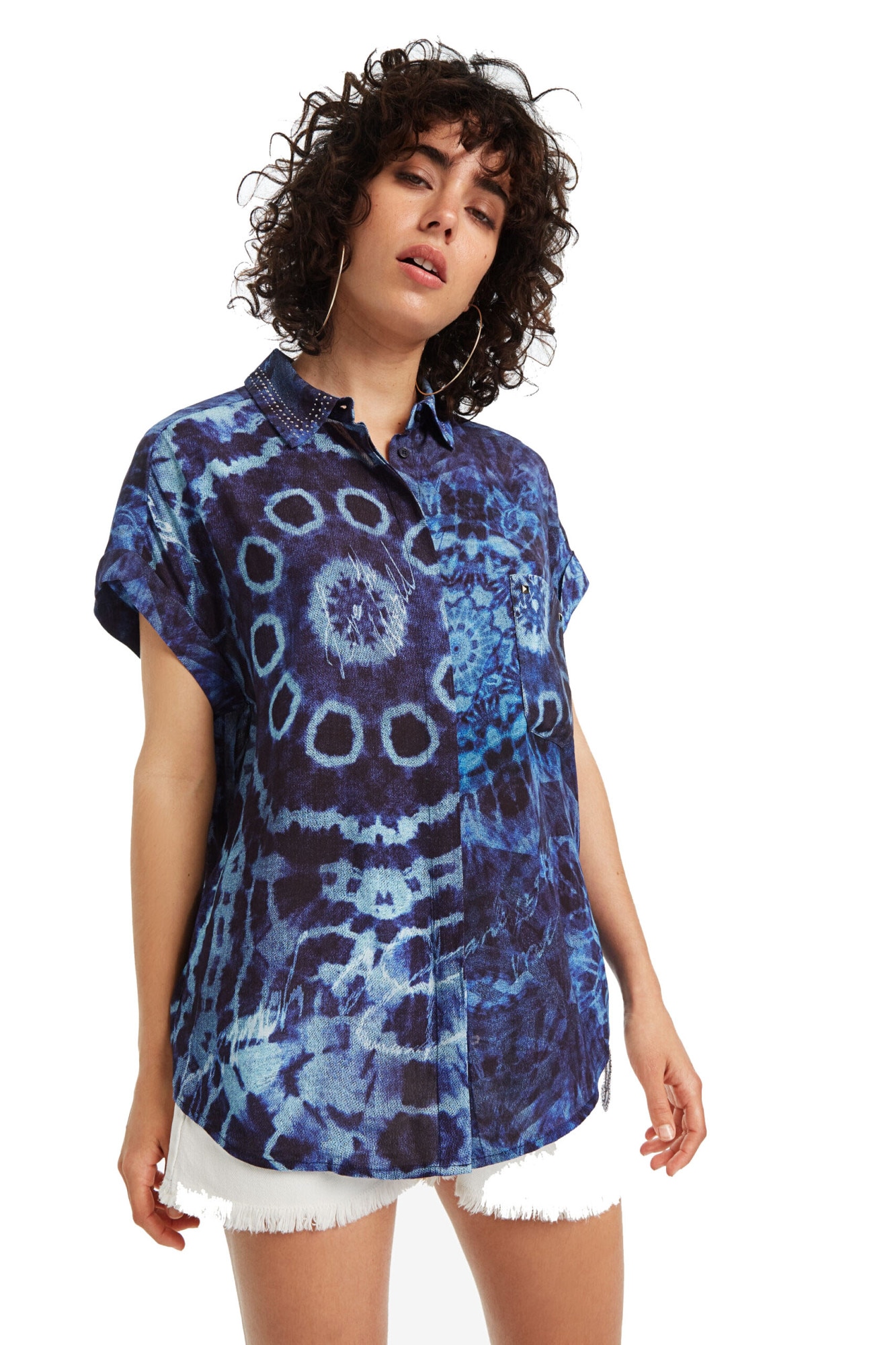 Camasa Casual, Desigual, Nola, L, Mov