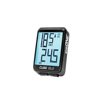 Ciclocomputer vitezometru wireless, One Cube 12.0 ATS, 12 functii, negru Ciclocomputer vitezometru wireless, One Cube 12.0 ATS, 12 functii, negru