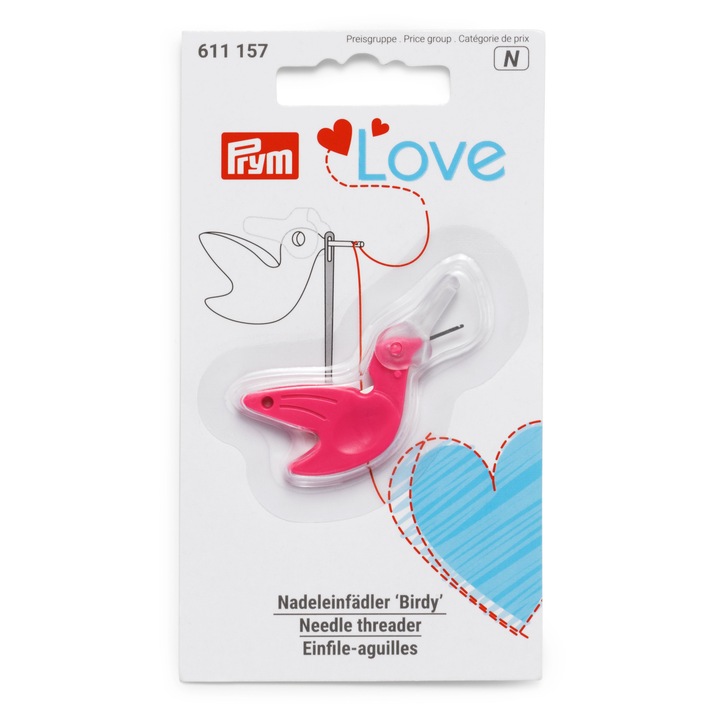 Menetvágó cérnavágóval, rózsaszín, PRYM Love