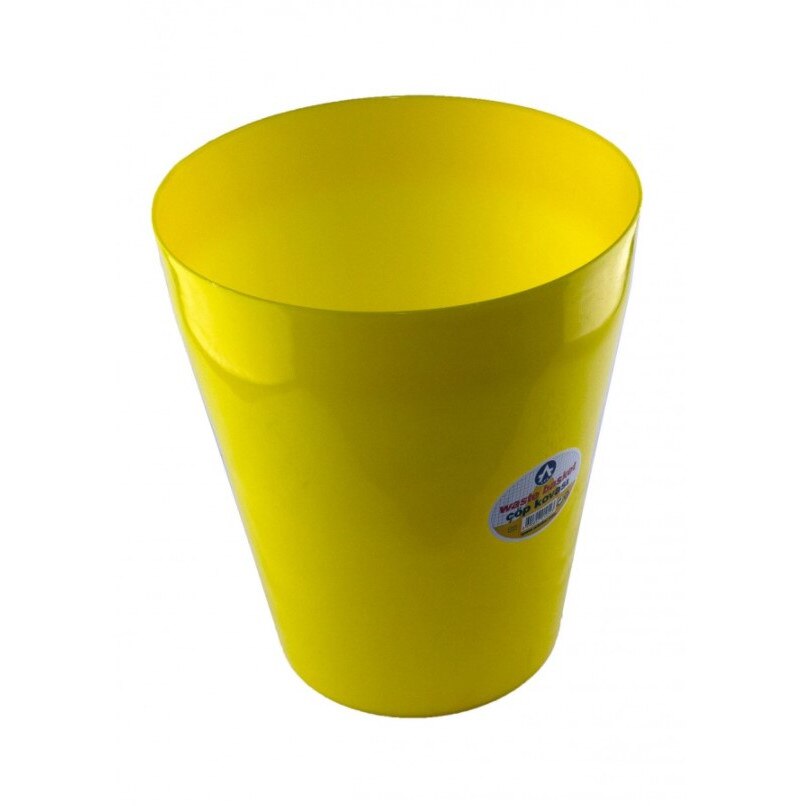 Cos birou plastic 10 L Ark, galben