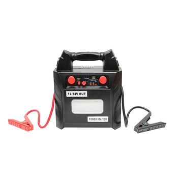 Starter pornire portabil cu 5 functii 12/24V 300W 600-3000A, baterie inclusa, lampa LED 3W si 1xUSB 5V/2.1A Starter pornire portabil cu 5 functii 12/24V 300W 600-3000A, baterie inclusa, lampa LED 3W si 1xUSB 5V/2.1A