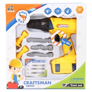 Set unelte cu bormasina electrica Craft Set unelte cu bormasina electrica Craft
