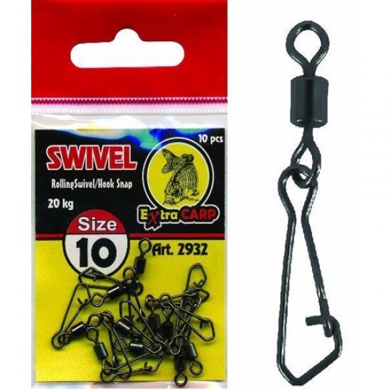 Extra Carp Vartej Cu Agrafa Hook Nr 16/11kg/10buc/plic