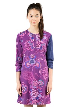 Camasa de noapte bumbac, Desigual-Night Dress Jeans, Multicolor, M Camasa de noapte bumbac, Desigual-Night Dress Jeans, Multicolor, M