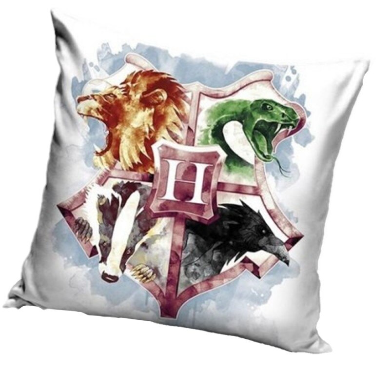 Fata De Perna Harry Potter Hogwarts Logo V1 40x40cm, Multicolor