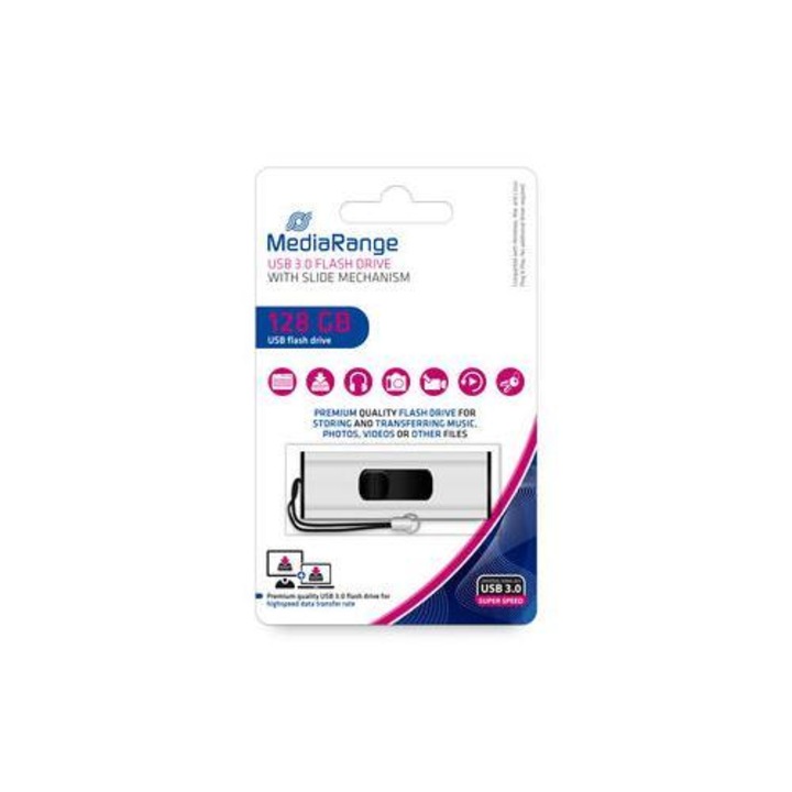 Memorie USB 3.0, MediaRange, 128GB, MR918