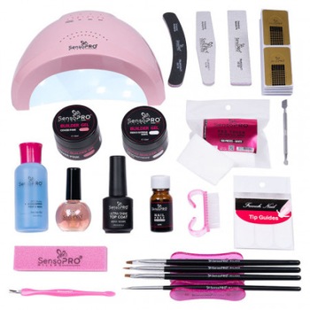 Kit Unghii Gel Manichiura French SensoPRO Milano - Promotie #03 Kit Unghii Gel Manichiura French SensoPRO Milano - Promotie #03