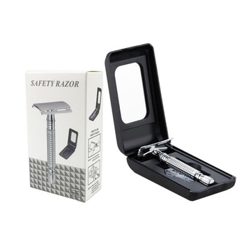 Aparat de ras clasic, ASKSA, otel inoxidabil, carcasa de protectie Aparat de ras clasic, ASKSA, otel inoxidabil, carcasa de protectie