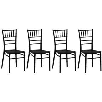 Set 4 scaune evenimente Kring, PP, Negru Set 4 scaune evenimente Kring, PP, Negru