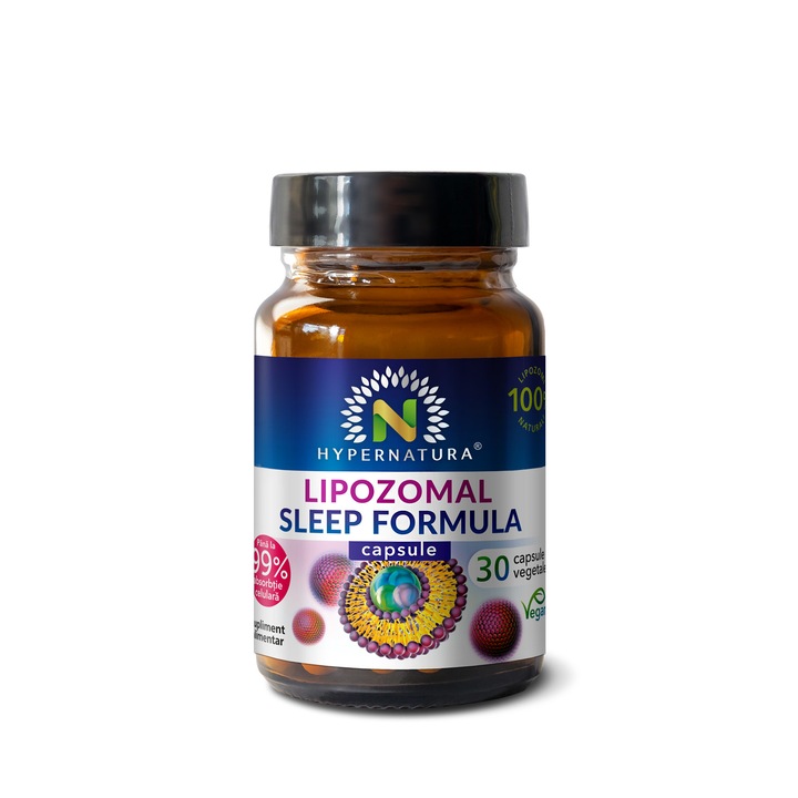 Lipozomal Sleep Formula pentru imbunatatirea somnului, N Hypernatura, 30 capsule