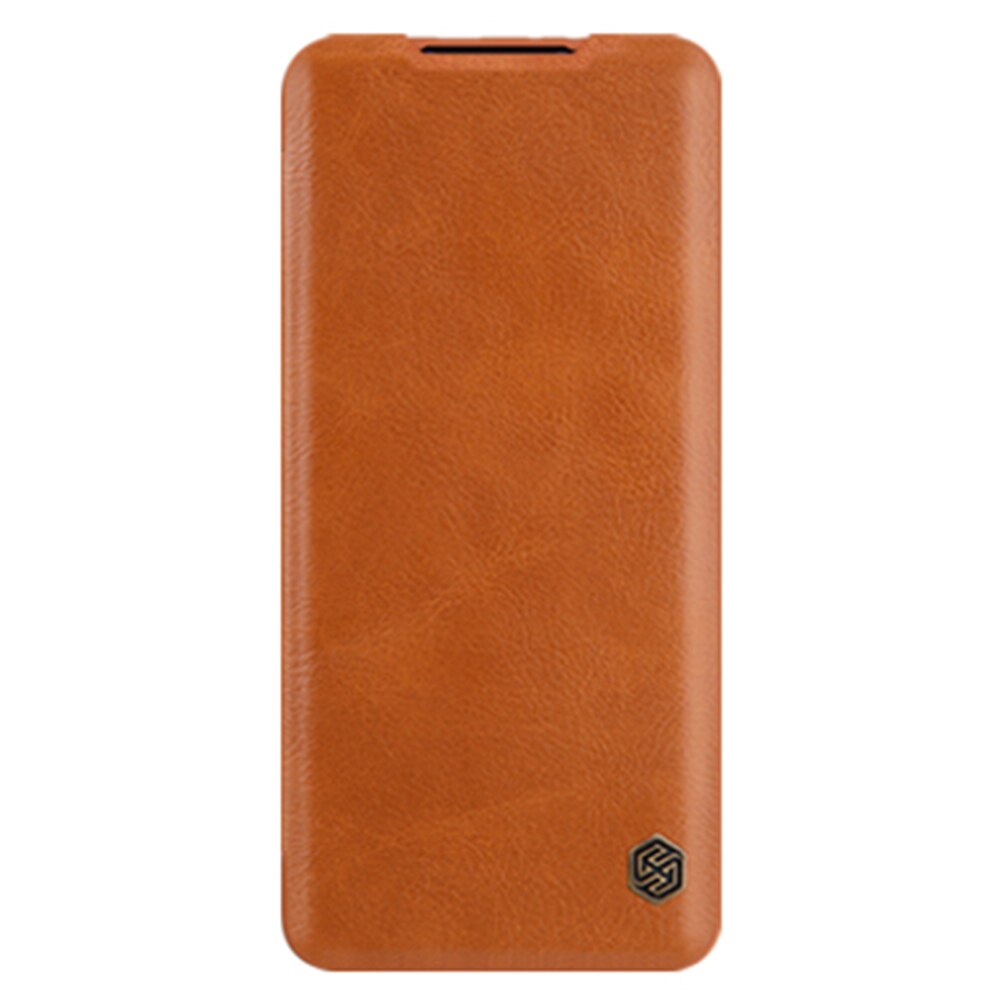 Carcasa din piele Nillkin, compatibila Xiaomi Poco M3, Maro