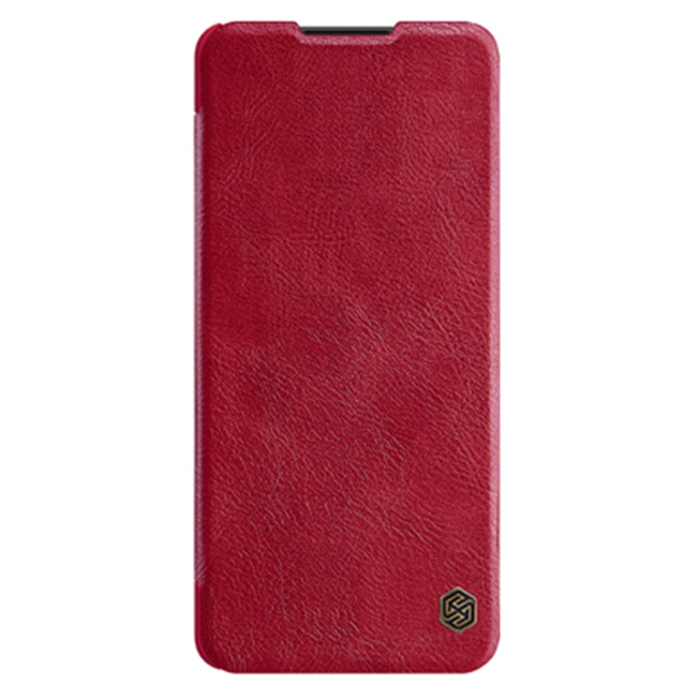 Carcasa din piele Nillkin, compatibila Samsung Galaxy A42 5G, Rosu