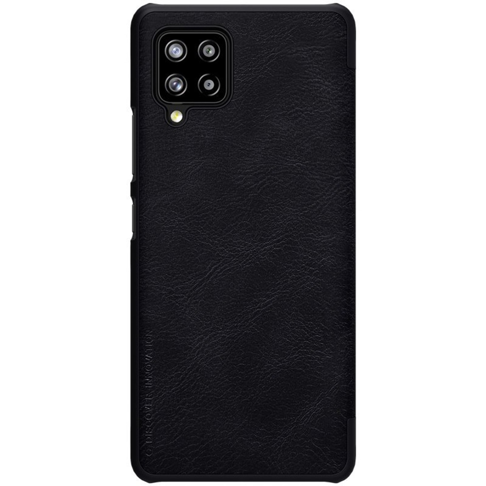Carcasa din piele Nillkin, compatibila Samsung Galaxy A42 5G, Negru