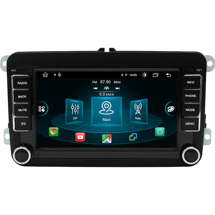Мултимедия с навигация ZT, за Skoda, Seat, Volkswagen, Vw, Passat, Golf, Android, 8+4+64, 7022