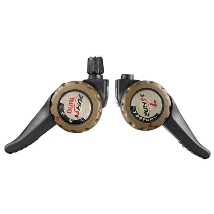 Manete Schimbator Dual SSK-09, 3x7 Viteze, Index