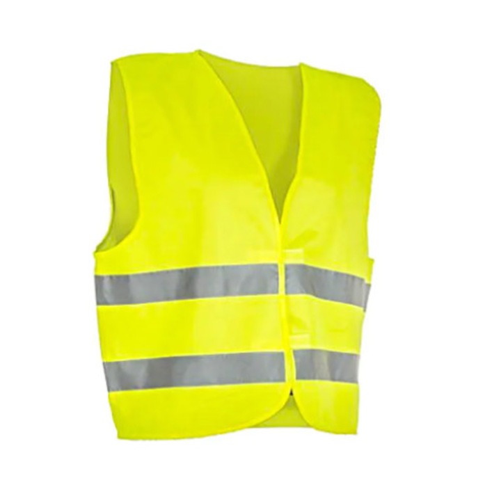 Vision Fényvisszaverő mellény, Jelzőcsíkokkal, XL