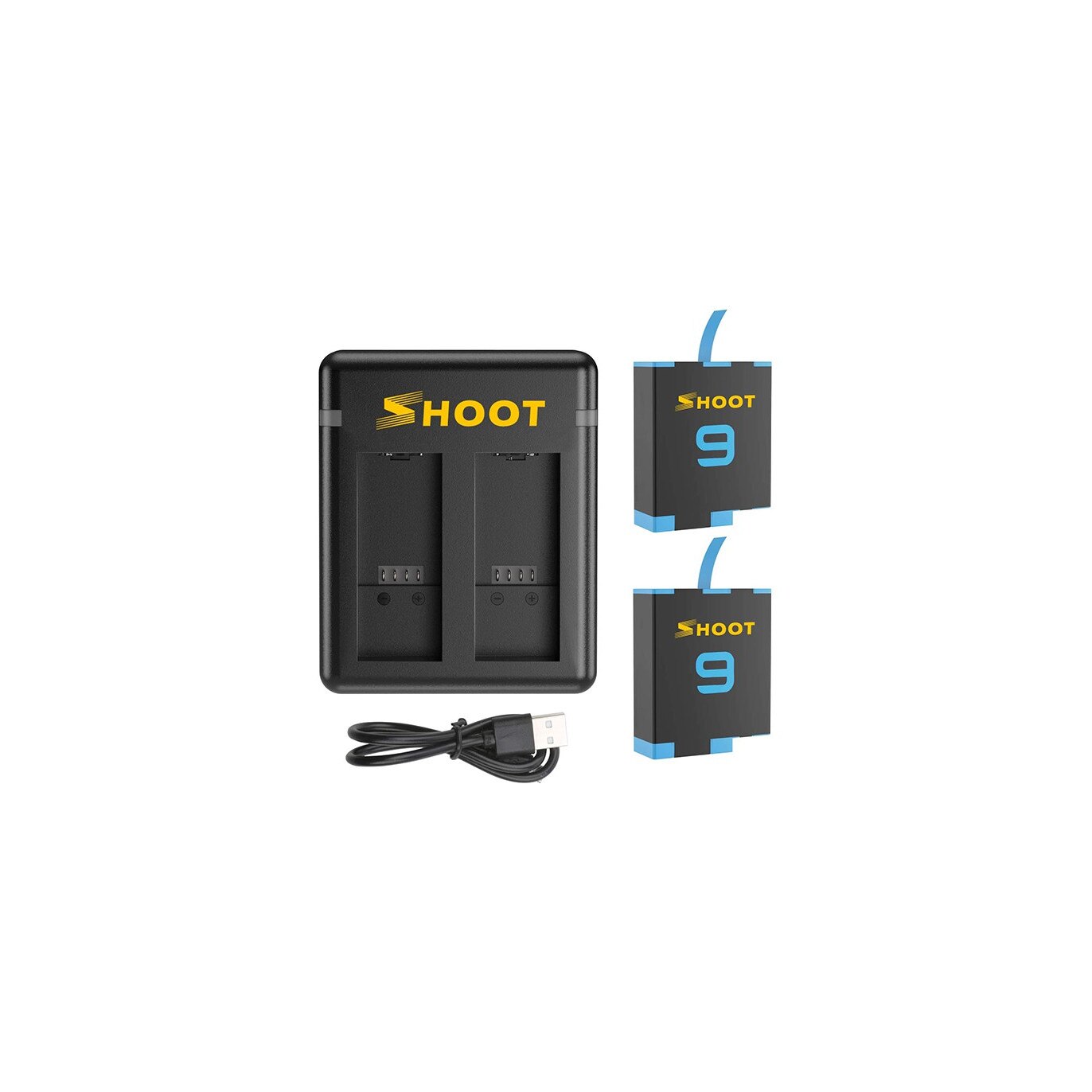video nephew To separate Set 2 Baterii si Incarcator 2 Slot-uri Compatibil Gopro Hero 9 Black -  eMAG.ro