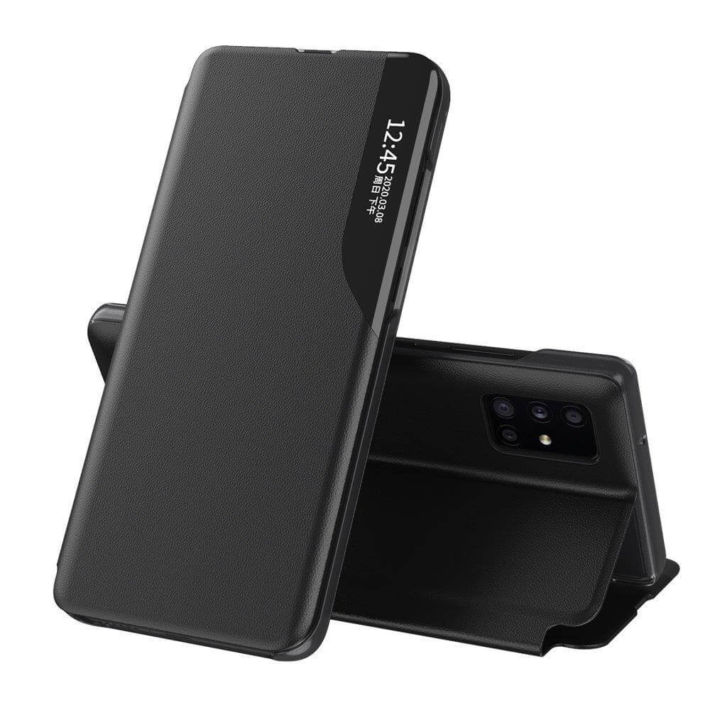 Husa Pentru Huawei P40, Smart View Case, Functie Stand, Flip / Carte, Negru