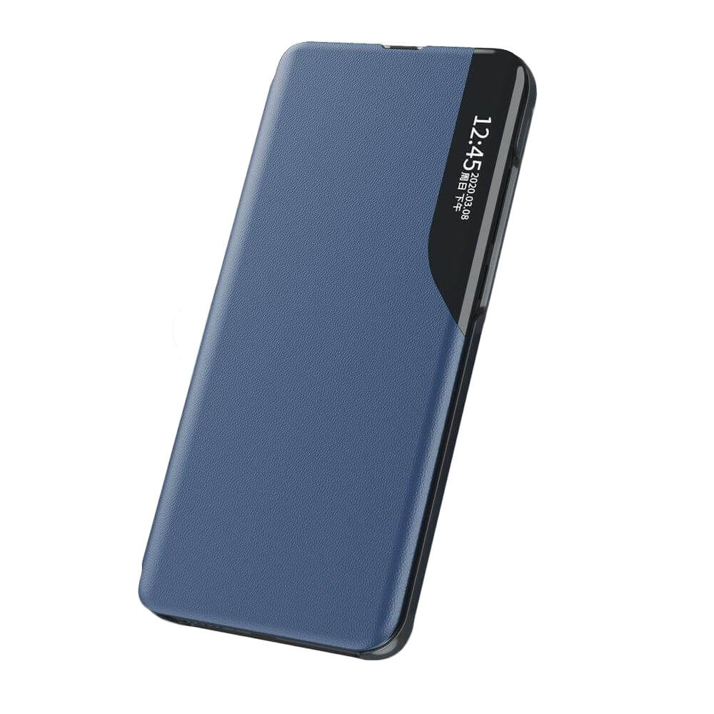 Husa Pentru Samsung Galaxy Note 10, Smart View Case, Functie Stand, Flip / Carte, Albastru
