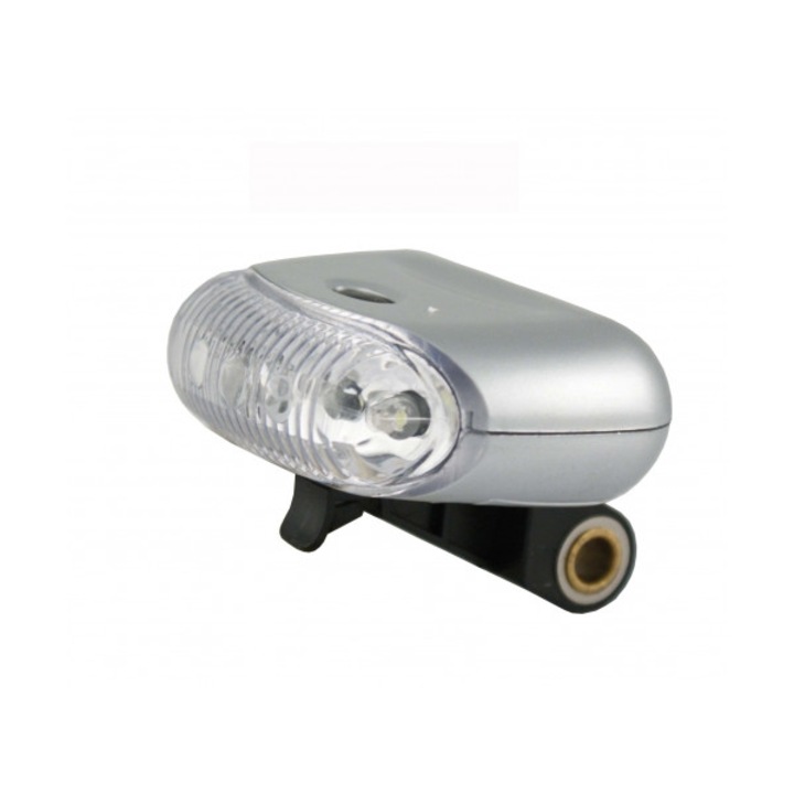 Тънък фар, RMS, стойка за багажник, 5 светодиода, сребрист цвят