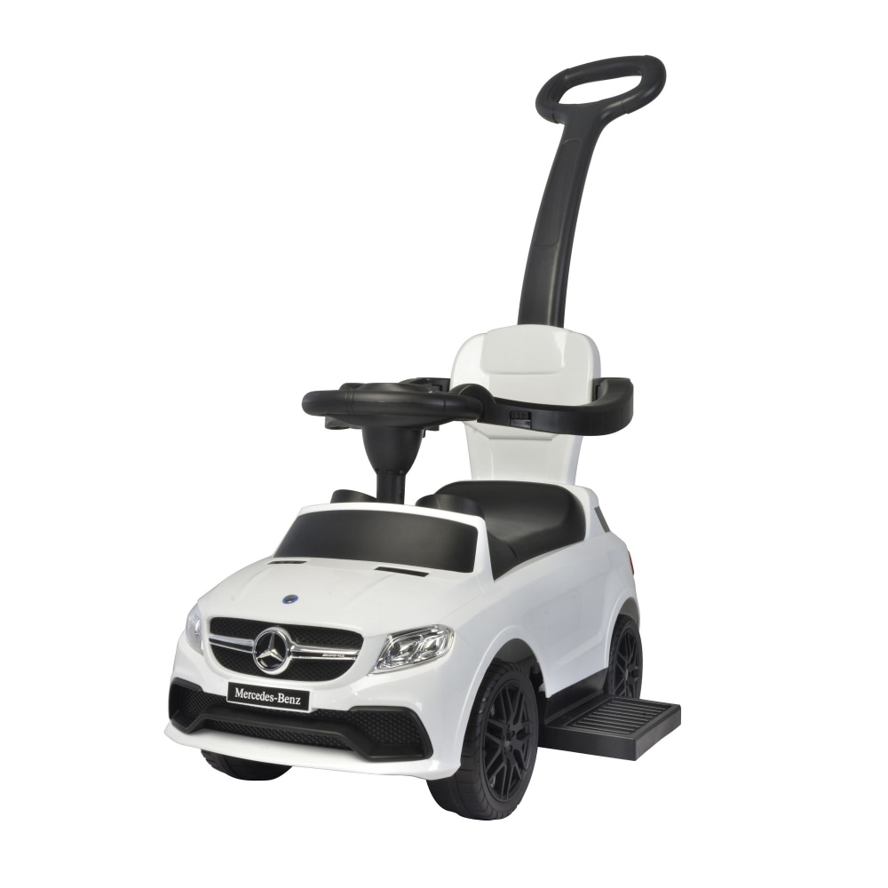 Masinuta fara pedale cu maner parental Mercedes Benz AMG GLE 63 White