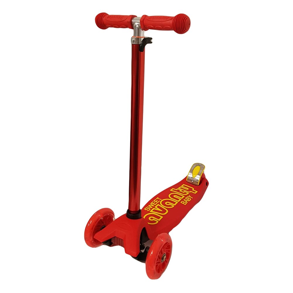 Trotineta cu 3 roti si luminite multicolore, Rosu, PC67-C RCO®