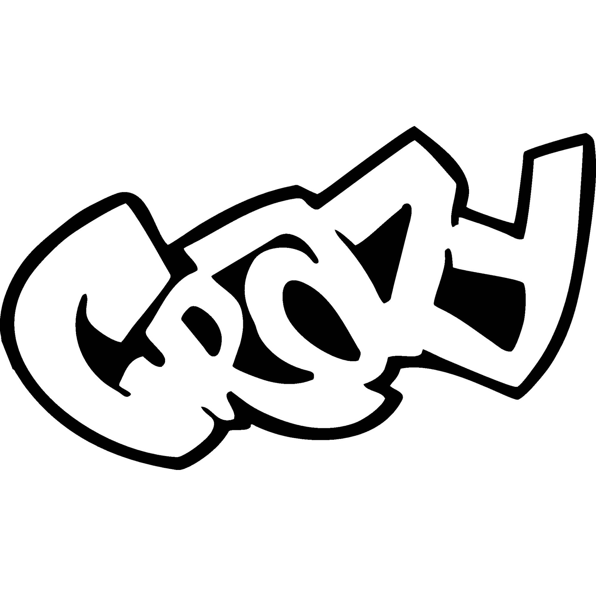 Sticker decorativ auto, Abstract graphiti, 20x12 cm