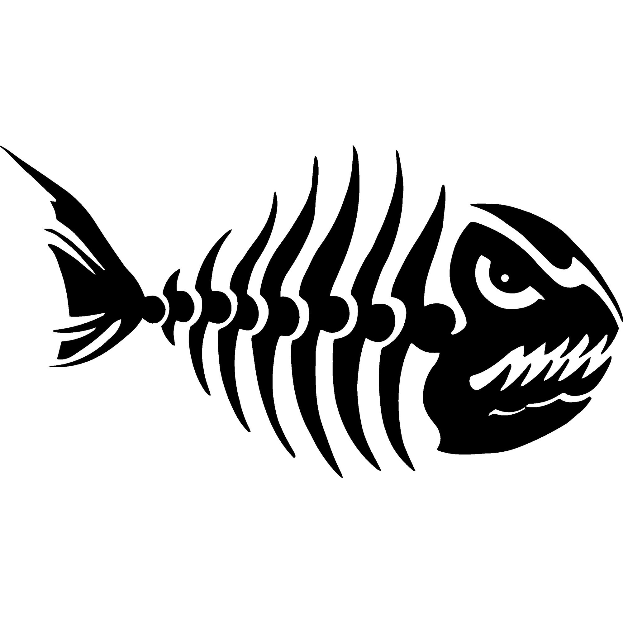 Sticker decorativ perete / geam si auto, Fish, 15x8 cm