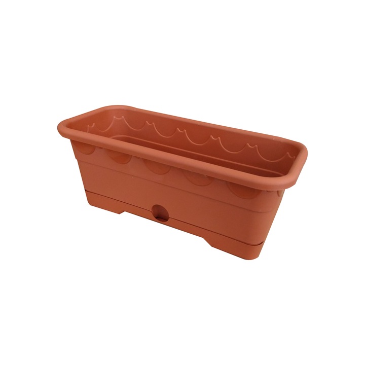 Jardiniera Bayel, 30 cm, Lalea, Culoare teracota