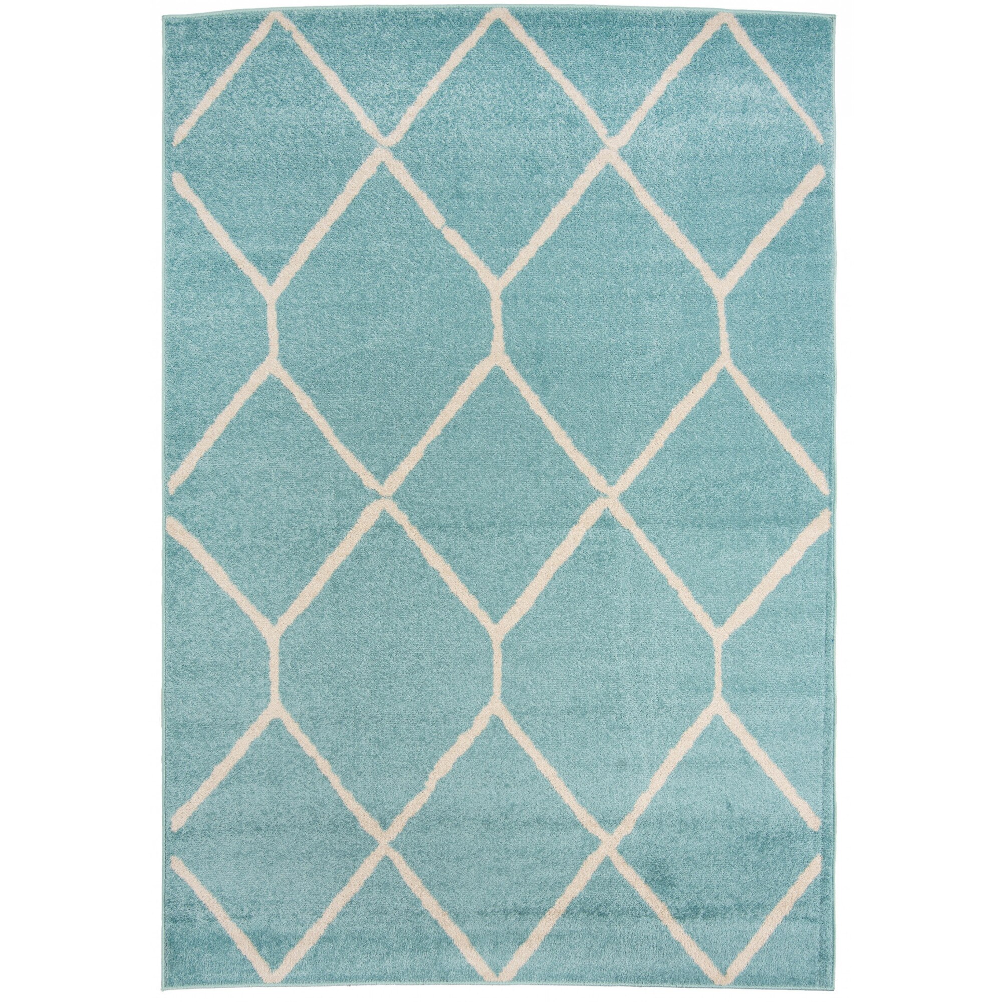 Covor Spring Modern Abstract Colors Soft Chemex H180A TURQUOIS verde 80x150