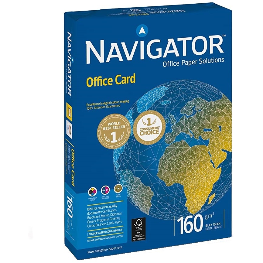 Carton Navigator 160gr A4 250 coli