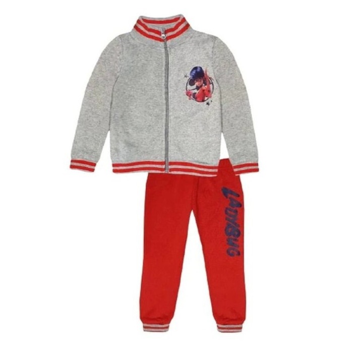 Trening fete cu fermoar Lady Bug 8545, Gri