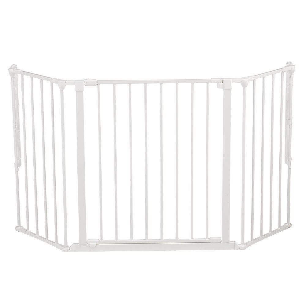 Poarta de siguranta copii Flex L, Baby Dan, 223 x 71 cm, Alb