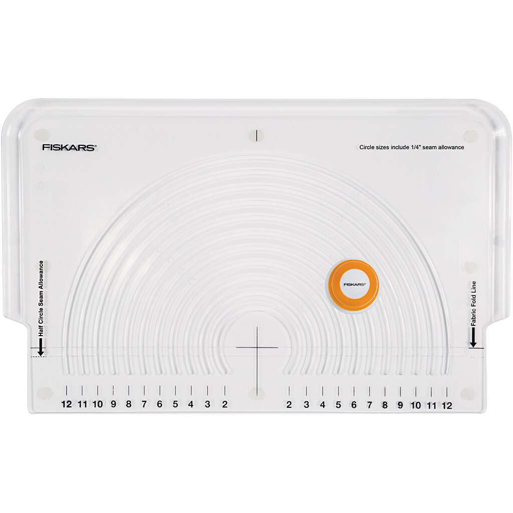 Sablon pentru taierea materialelor textile Fiskars, 41x26 cm, Alb