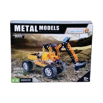 Set constructie asamblare metalica Excavator 256 piese Set constructie asamblare metalica Excavator 256 piese