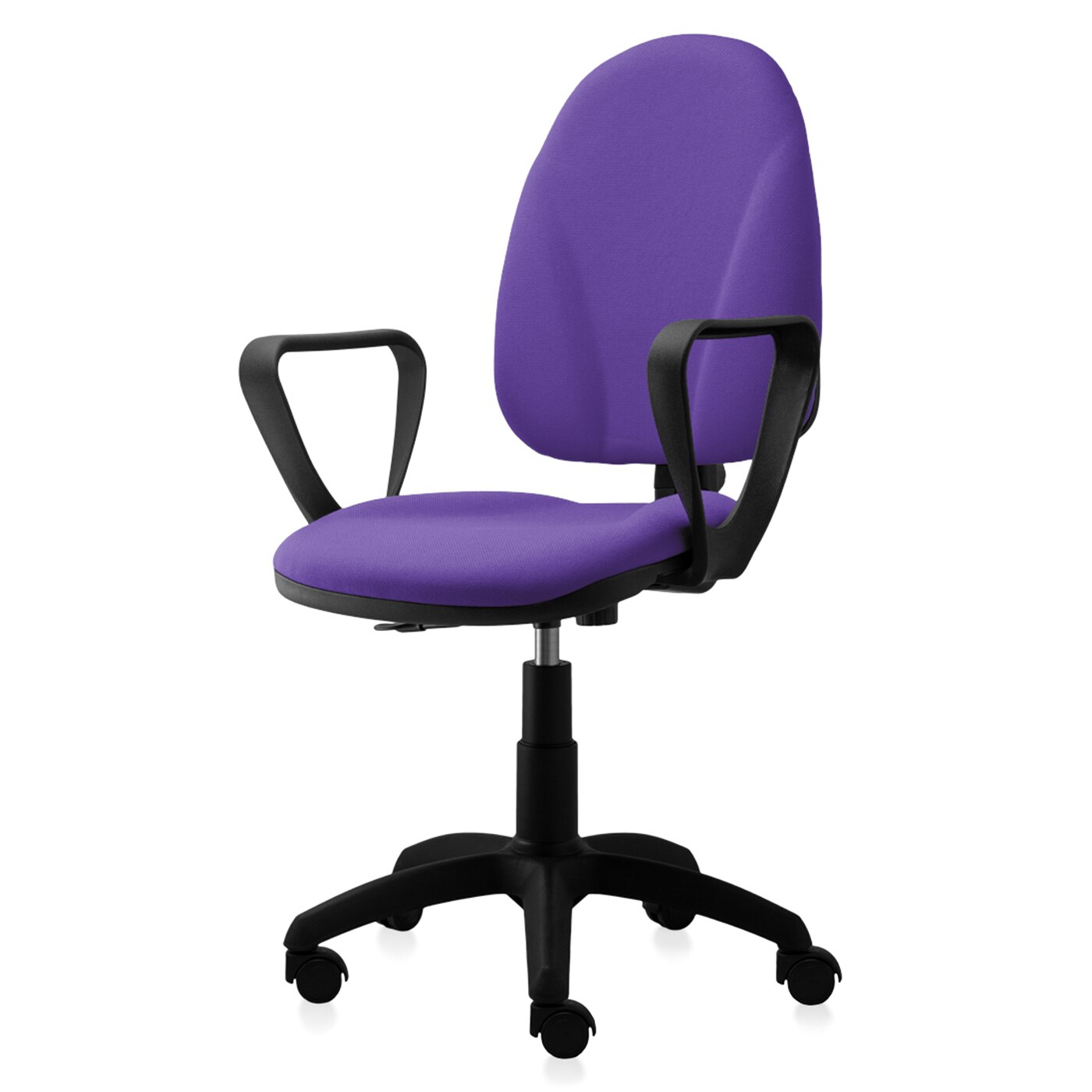 Scaun ergonomic de birou TRAFFIC CHAIRS MILANO, tapiterie textil, MOV, spatar super ergonomic