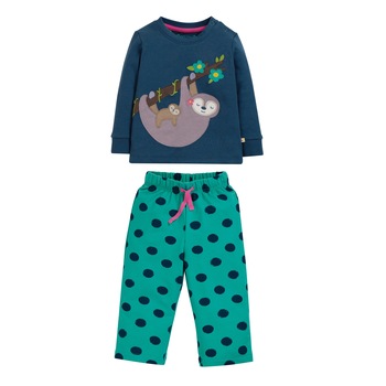 Pijama, somnorosul junglei, bumbac organic, multicolor, copii, Multicolor, 76-83 CM Pijama, somnorosul junglei, bumbac organic, multicolor, copii, Multicolor, 76-83 CM