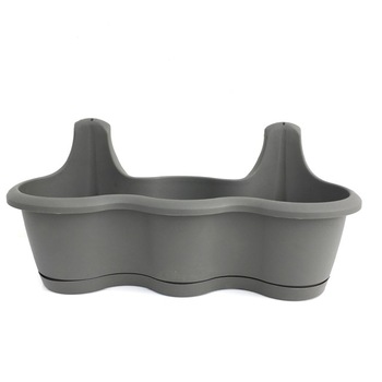 Ghiveci plastic Respana Hook piatra gri 405 U - Prosperplast - inaltime de 24 cm , latime de 51 cm Ghiveci plastic Respana Hook piatra gri 405 U - Prosperplast - inaltime de 24 cm , latime de 51 cm