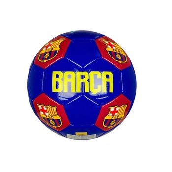 Minge de fotbal , albastru rosu , diametru 19 cm Minge de fotbal , albastru rosu , diametru 19 cm